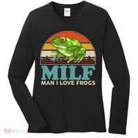 MILF Man I Love Frogs Women's Long Sleeve Shirt thumb 0