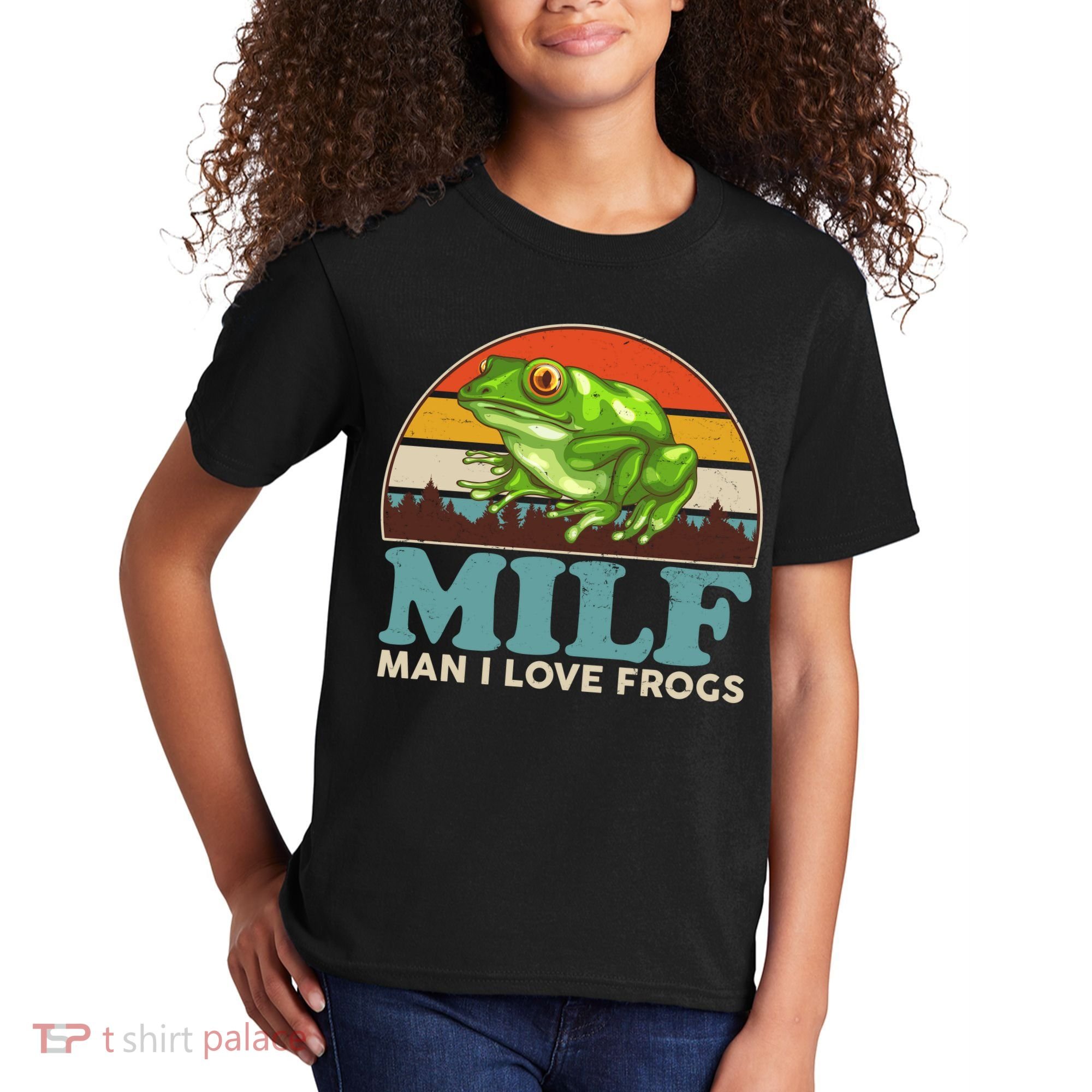 MILF Man I Love Frogs Kids T-Shirt