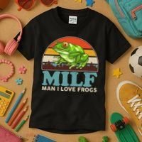 MILF Man I Love Frogs Kids T-Shirt thumb 3