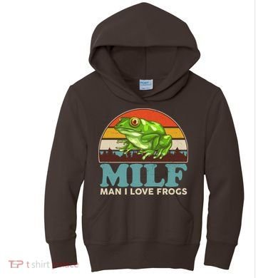 MILF Man I Love Frogs Kids Hoodie
