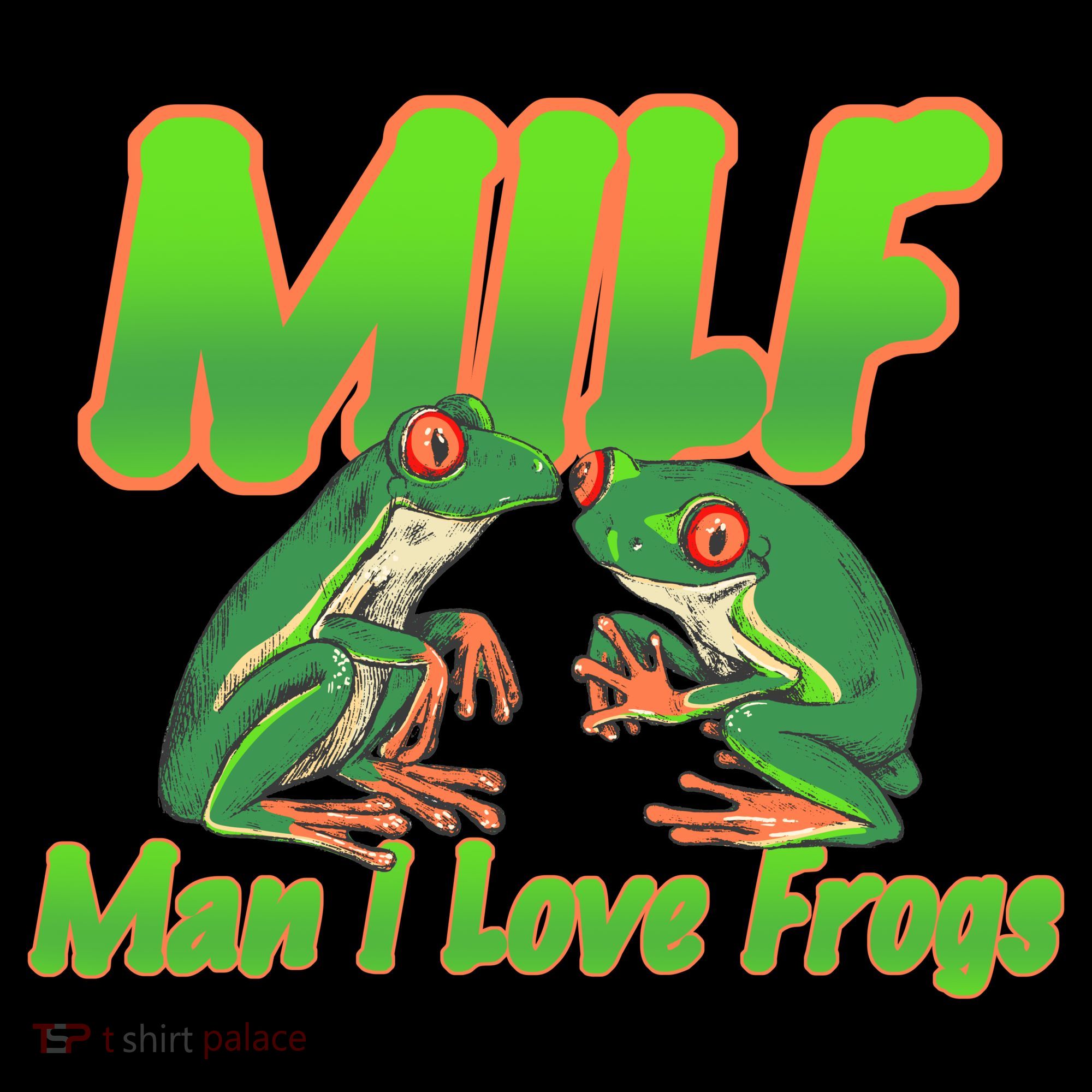 Milf Man I Love Frogs Funny Doggie Tank