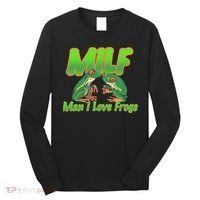 Milf Man I Love Frogs Funny Long Sleeve Shirt thumb 0