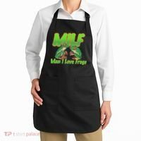 Milf Man I Love Frogs Funny Apron thumb 2