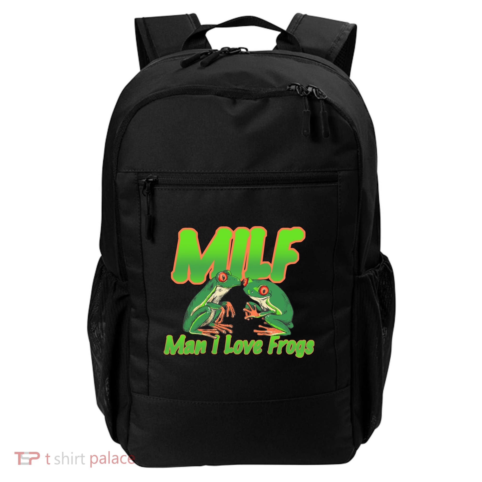 Milf Man I Love Frogs Funny Backpack