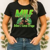 Milf Man I Love Frogs Funny Women's T-Shirt thumb 2
