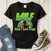 Milf Man I Love Frogs Funny Women's T-Shirt thumb 3