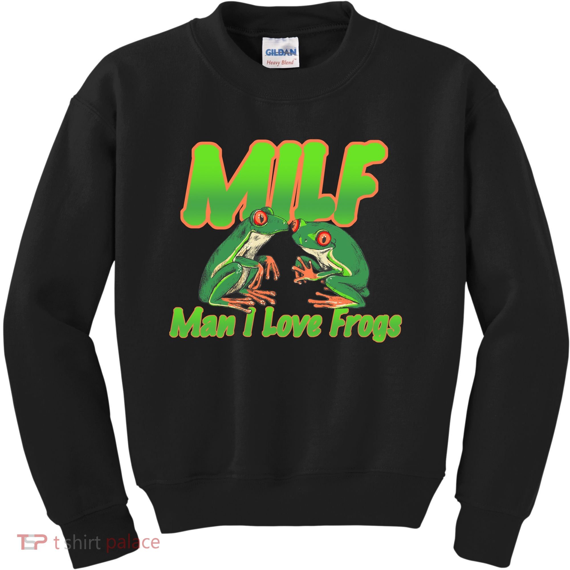 Milf Man I Love Frogs Funny Kids Sweatshirt