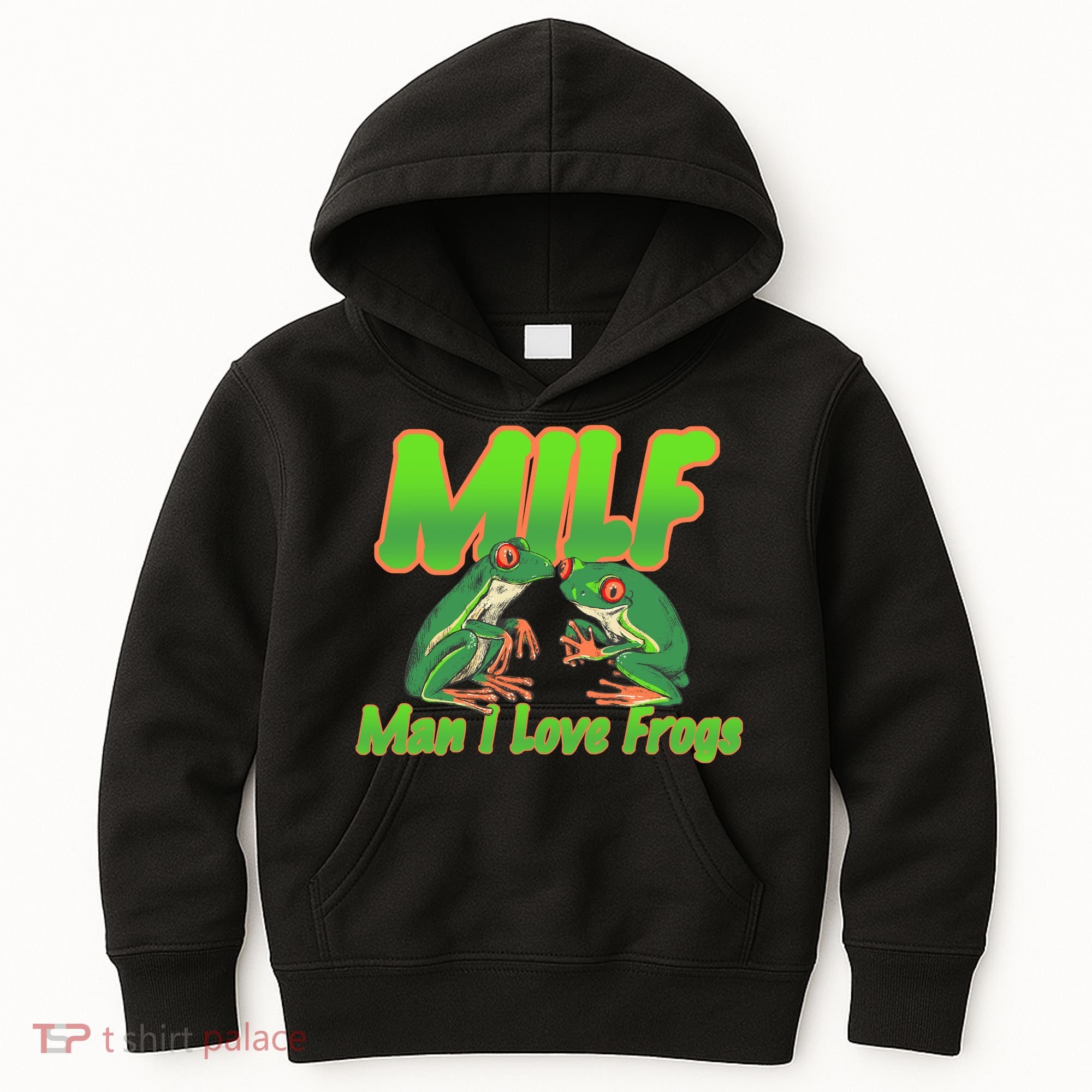 Milf Man I Love Frogs Funny Kids Hoodie
