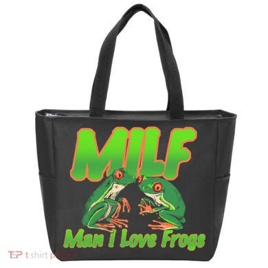 Milf Man I Love Frogs Funny Tote Bag