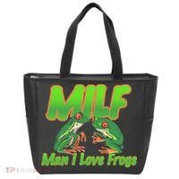 Milf Man I Love Frogs Funny Tote Bag thumb 0