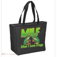 Milf Man I Love Frogs Funny Tote Bag thumb 2