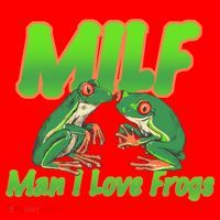 Milf Man I Love Frogs Funny Santa Hat thumb 1