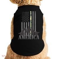 Military American Veteran Flag USA  Doggie Tank thumb 0
