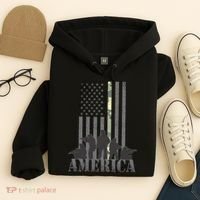 Military American Veteran Flag USA  Hoodie thumb 4