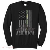 Military American Veteran Flag USA  Sweatshirt thumb 0