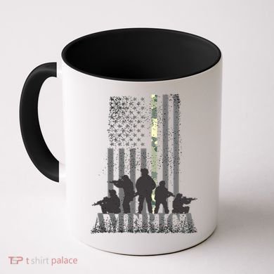 Military American Veteran Flag USA  Coffee Mug