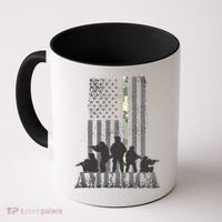 Military American Veteran Flag USA  Coffee Mug thumb 0