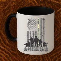 Military American Veteran Flag USA  Coffee Mug thumb 2