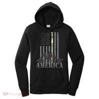 Military American Veteran Flag USA  Women's Hoodie thumb 0