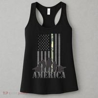 Military American Veteran Flag USA  Women's Tank Top thumb 3