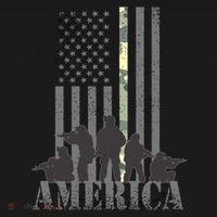 Military American Veteran Flag USA  Baby Bodysuit thumb 2