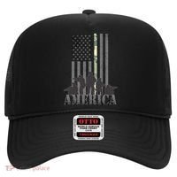 Military American Veteran Flag USA  Hat thumb 0