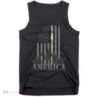 Military American Veteran Flag USA  Tank Top thumb 0