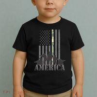 Military American Veteran Flag USA  Toddler T-Shirt thumb 2