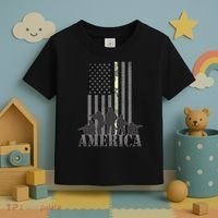 Military American Veteran Flag USA  Toddler T-Shirt thumb 3