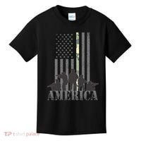 Military American Veteran Flag USA  Kids T-Shirt thumb 0