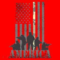 Military American Veteran Flag USA  Santa Hat thumb 1