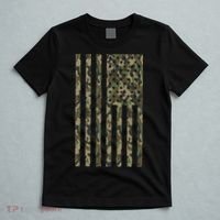 Military Camouflage USA American Flag T-Shirt thumb 5