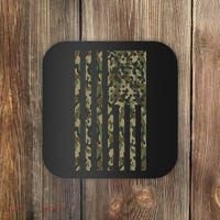Military Camouflage USA American Flag Coaster thumb 0