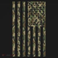 Military Camouflage USA American Flag Women's Hoodie thumb 2