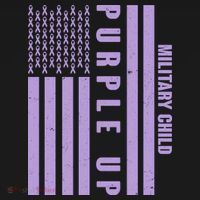 Military Child Purple UP US American Flag Women's Tank Top thumb 5