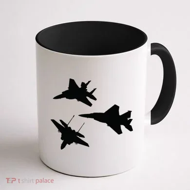 Military Fighter Jets Coffee Mug back