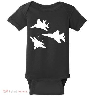 Military Fighter Jets Baby Bodysuit