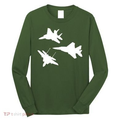 Military Fighter Jets Long Sleeve Shirt