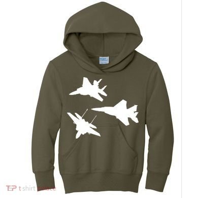 Military Fighter Jets Kids Hoodie