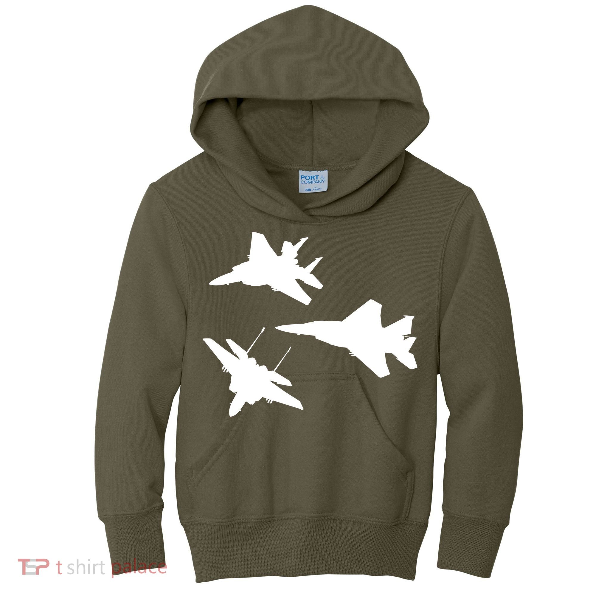 Military Fighter Jets Kids Hoodie