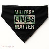 Military Lives Matter USA-Made Doggie Bandana thumb 0