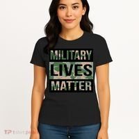 Military Lives Matter Women's T-Shirt thumb 4