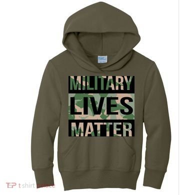 Military Lives Matter Kids Hoodie