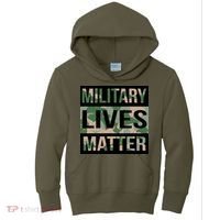 Military Lives Matter Kids Hoodie thumb 0