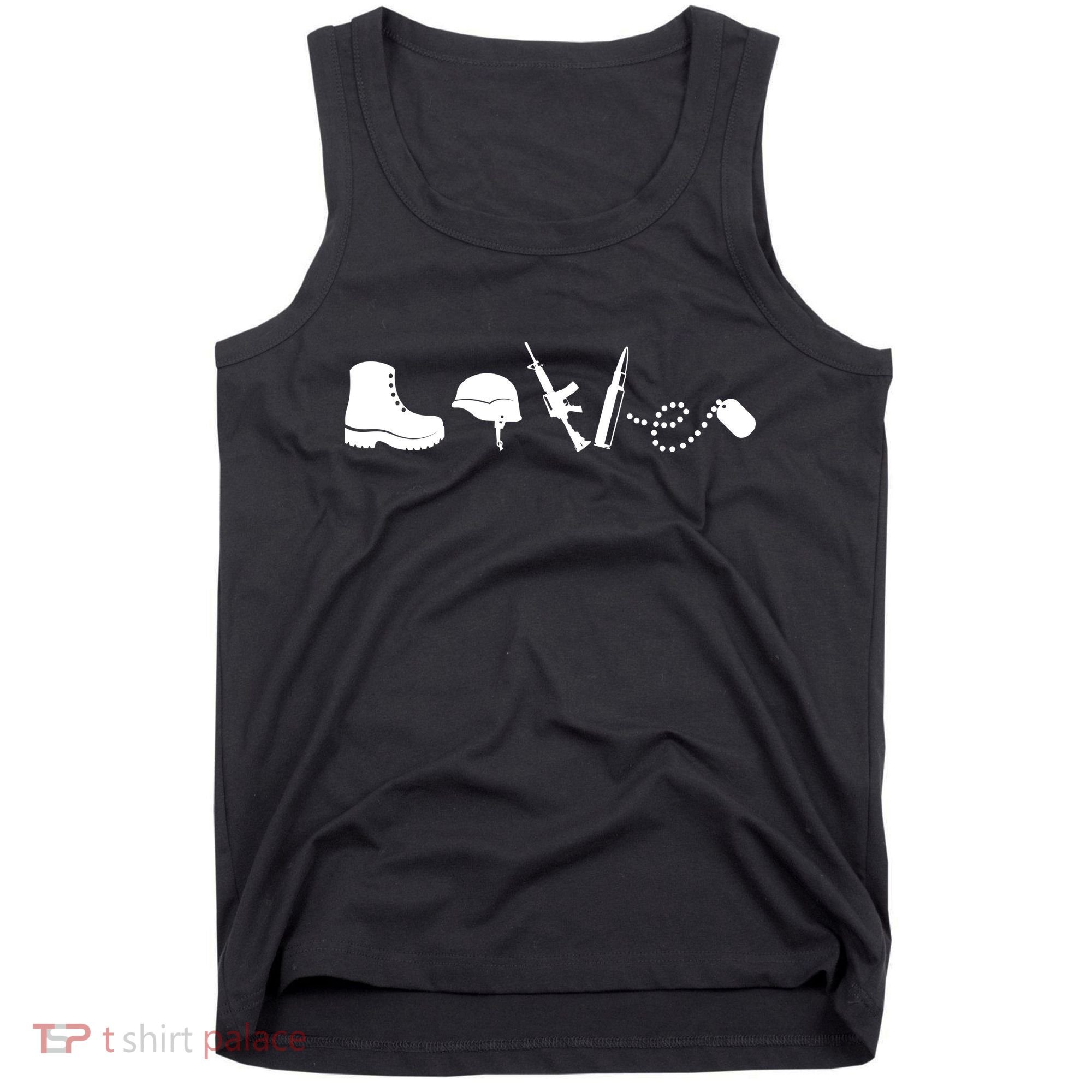 Military Love Tank Top