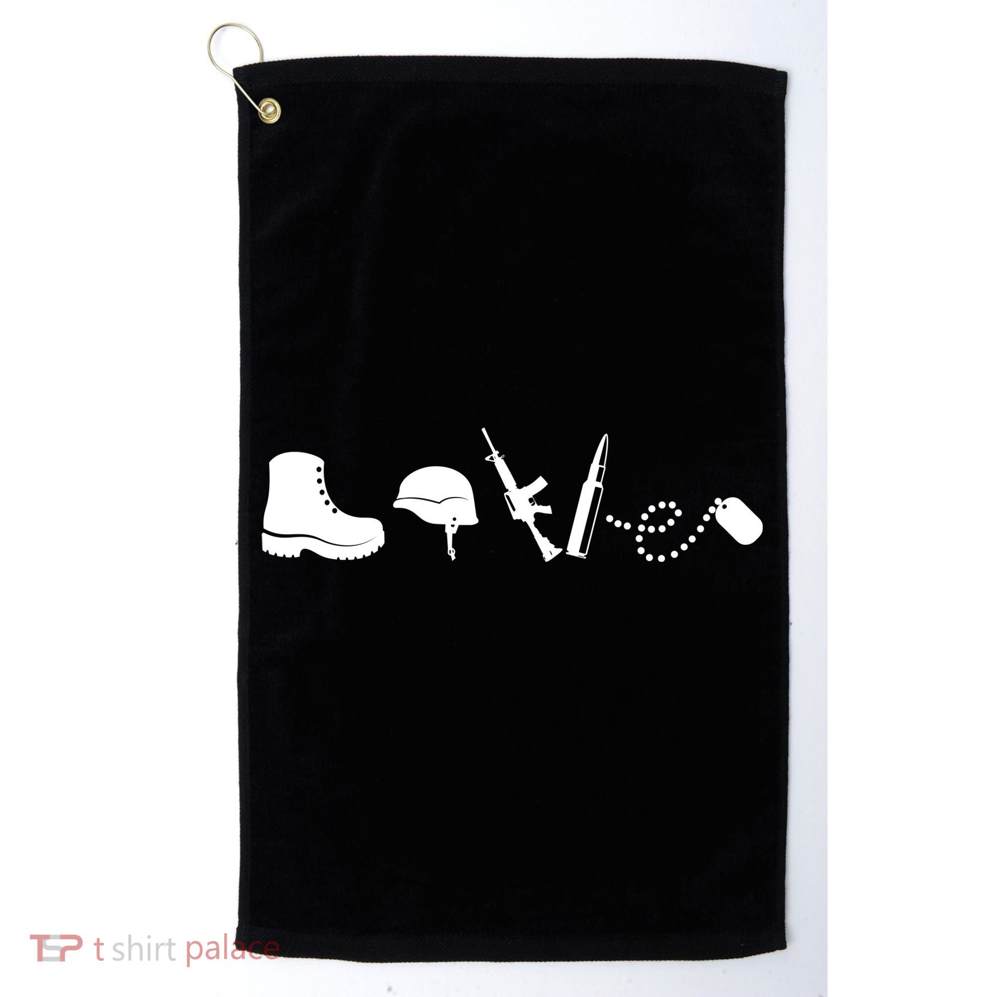 Military Love Golf Towel
