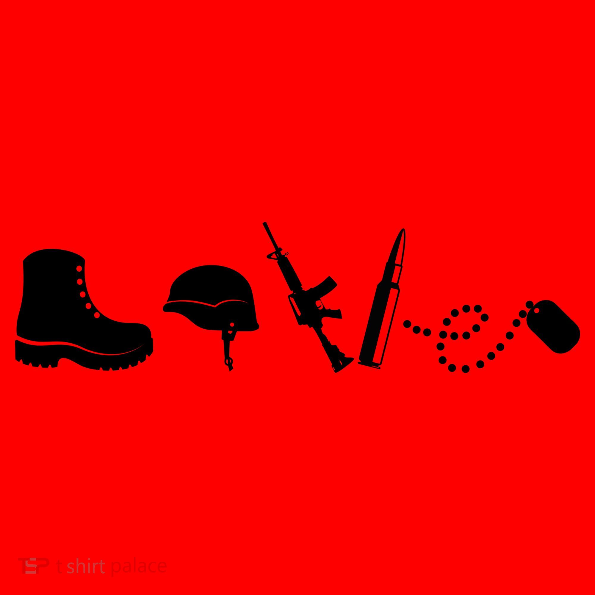 Military Love Santa Hat