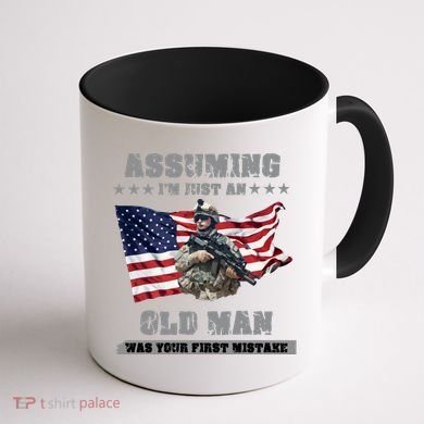 Military man shit Coffee Mug back
