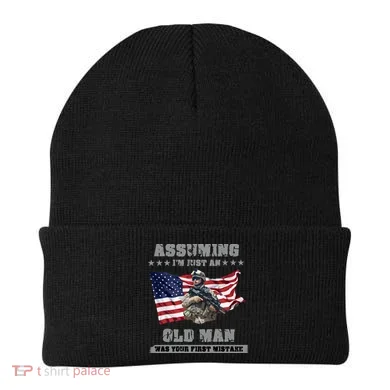 Military man shit Beanie