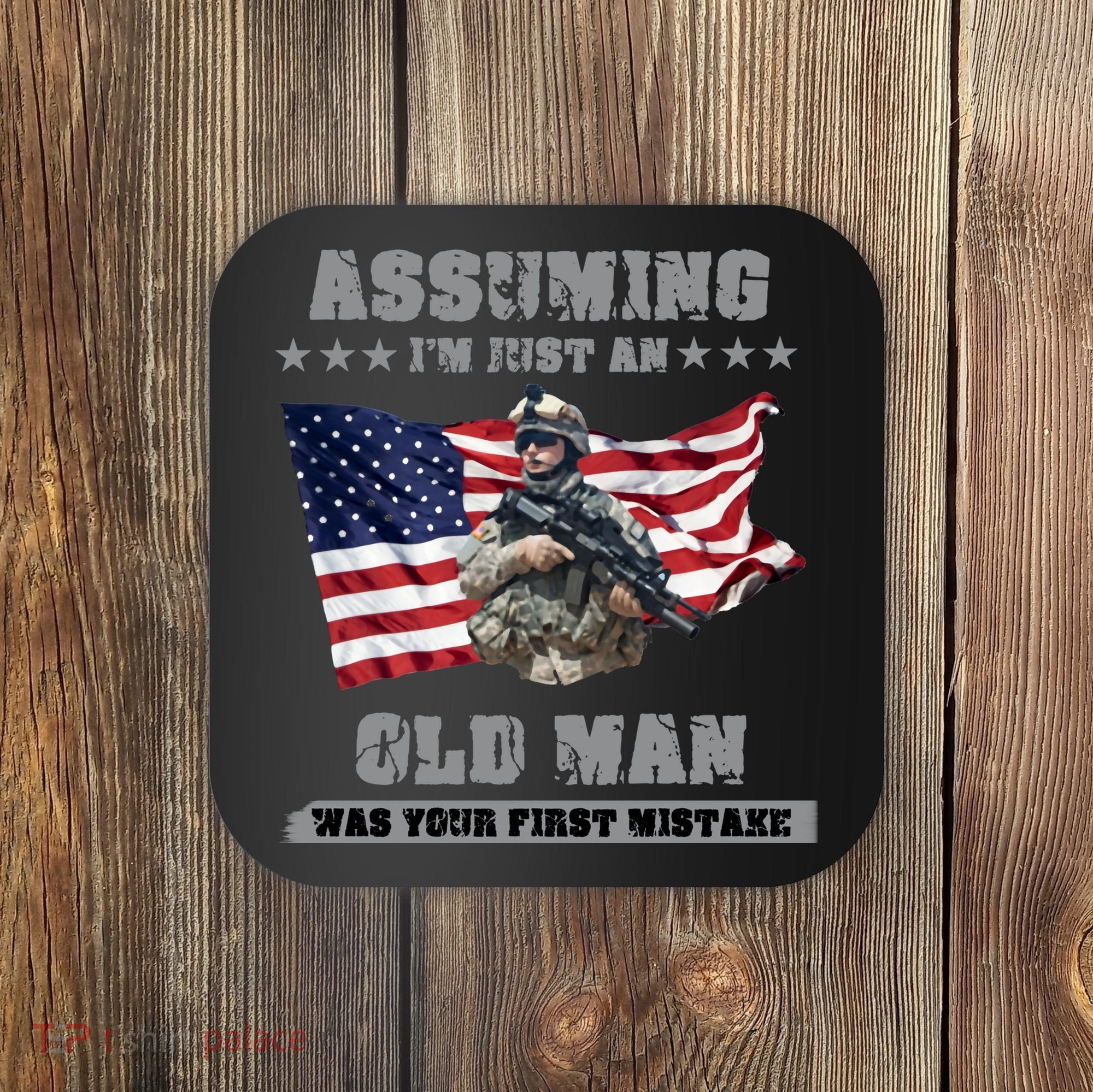 Military man shit Coaster